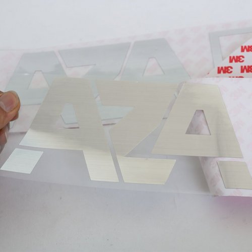 Custom-thick-glue-matte-silver-sticker-3M