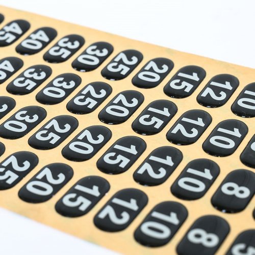 Custom labels printing customized clear gel logo sticker 3D epoxy resin dome sticker