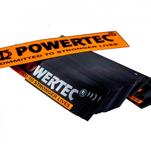 Custom letters silver brushed stickers plastic sign mechanical equipment warning stickers