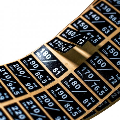 Widely praised plastic frosted label sticker mechanical equipment anti-weathering warning sticker