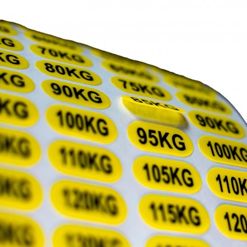 Hot selling custom plastic frosted sticker anti scratch mechanical equipment warning sticker