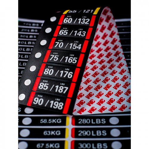 Custom oval plastic frosted stickers mechanical equipment waterproof scratch warning stickers