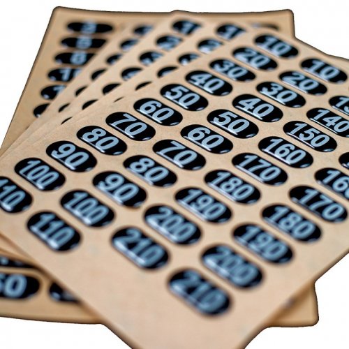 Custom drop plastic sticker antioxidant decal custom dome epoxy resin crystal label