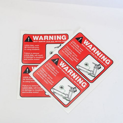 High quality red reflecting sticker warning sign reflective sticker mechanical equipment safety warning label