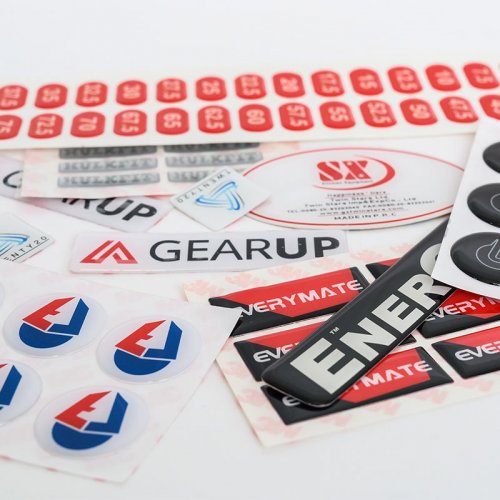 Custom round shape clear epoxy resin logo sticker personalized logo 3D dome epoxy transparent resin label sticker