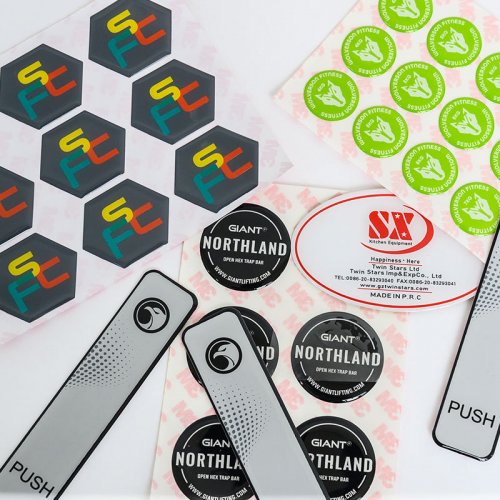 Customized shape label stickers customized epoxy resin weathering resistant logo stickers