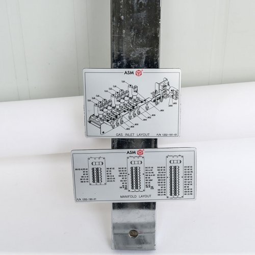 Customized magnetic nickel alloy label nameplate custom mechanical equipment warning metal labels