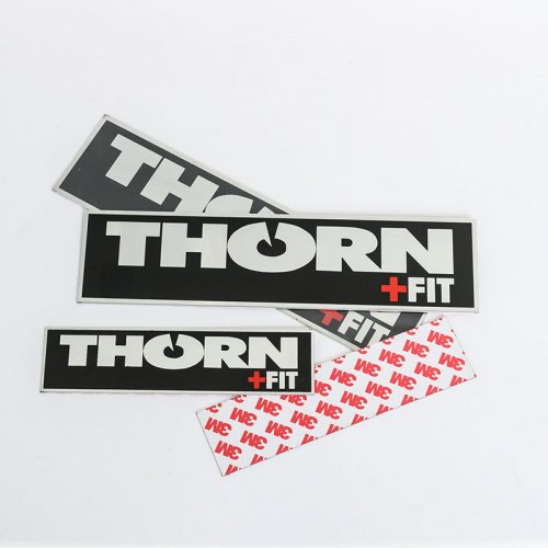 Custom durable metal logo nameplate anodized aluminum nameplate custom fitness equipment  label sticker