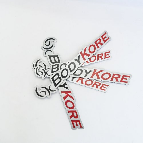 High quality custom shaped letter label stickers custom car window decorative stickers
