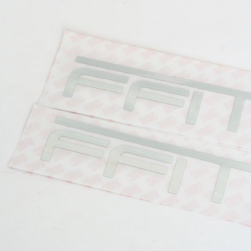 Custom brushed silver logo metallic nickel electroforming sticker custom transfer label sticker