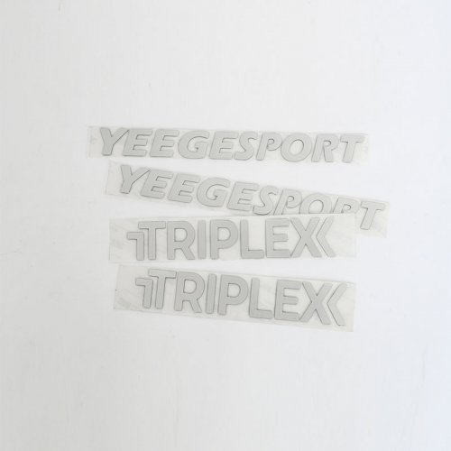 Customized light white PVC sticker  UV printing transfer waterproof transparent transfer logo label sticker