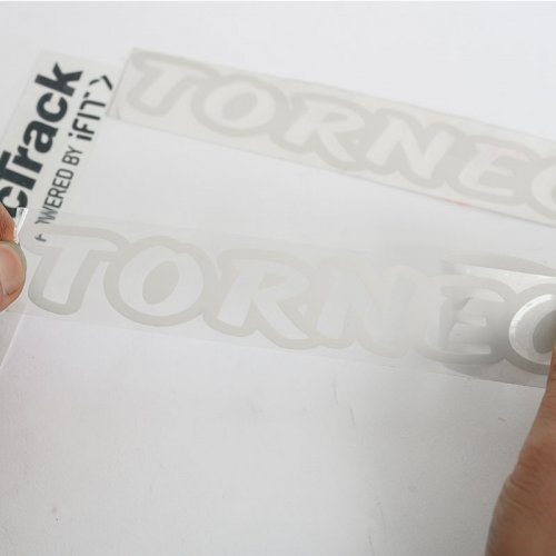 Waterproof custom silk screen printed stickers logo transparent transfer label sticker