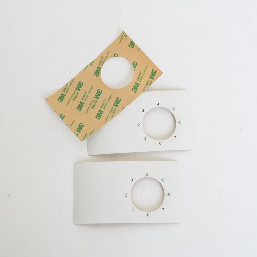 Custom frosted high quality plastic label custom electronic surface warning label sticker