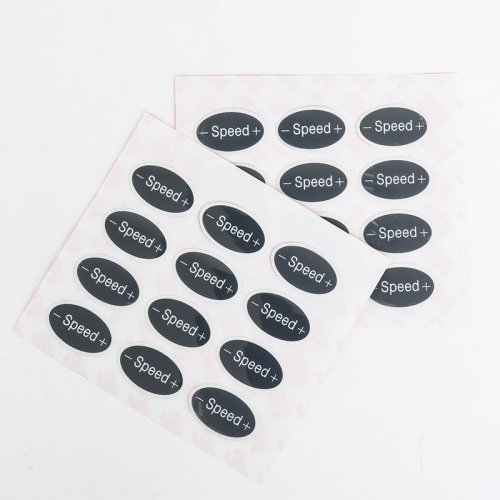 Custom frosted plastic oval shaped logo stickers custom die-cut strong adhesive label stickers