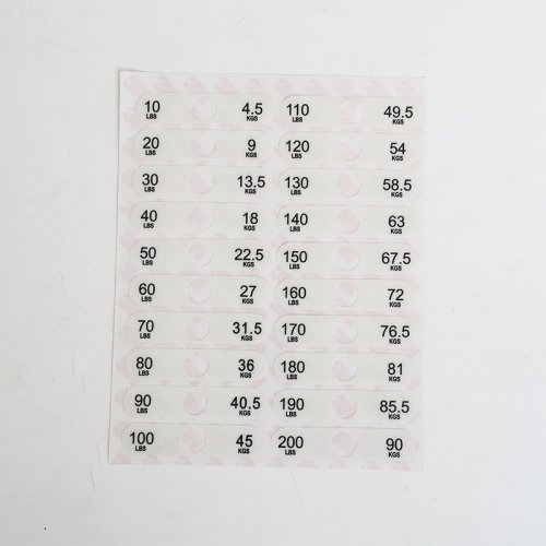 Manufacturers direct sales of custom mechanical equipment die-cutting stickers custom fitness equipment prompt stickers