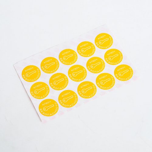 Eco friendly custom shape color stickers custom daily chemical products warning stickers