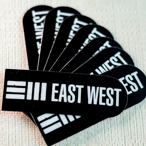 定制印刷徽标防水乙烯基粘合剂单个设计机械师剪切标签贴纸