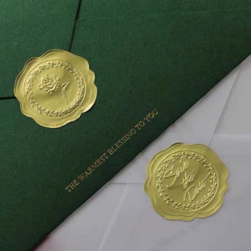 高端定制的金箔材料3D贴纸定制3M胶水防水耐用贴纸