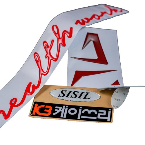 Customized 3D dome epoxy resin sticker 3M adhesive custom home appliances label stickers