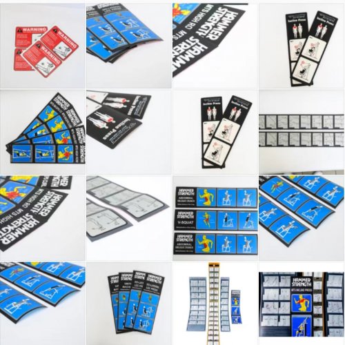 定制的糖霜健身设备特别贴纸